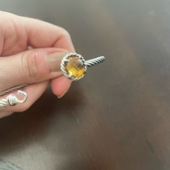 David Yurman Chatelaine Sterling Silver Citrine Bracelet Small - Picture 2 of 10